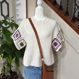 Boho Crochet Knit Top 🤩
